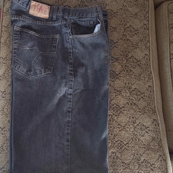 Men's Black Denim  JeanShorts Size 36 - Picture 3 of 4